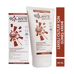 Solante Pigmenta Spf 50 150 ML Lekeli Ciltler için Güneş Kremi