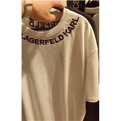 Karl lagerfild футболка женская c вышивкой