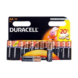 Батарейки алкалиновые Duracell AA 1,5V LR6, MN1500 арт. 34OD