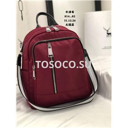 814 red рюкзак текстиль 31x26х12