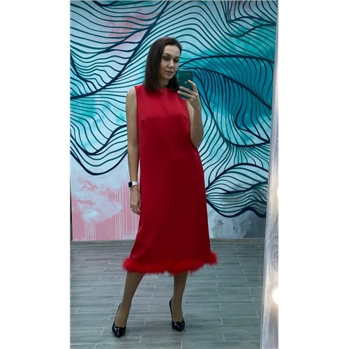 YKS Платье Скидка красный размер 38+6
