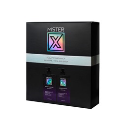 Mister X Подарочный набор  № 1, 500г в составе: Шампунь для мужчин sensitive skin 250г,  Мужской гель для душа sensitive skin, 250 г