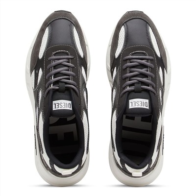 Sneakers Serendipity - logo - blanco y negro - Suela: 4.5 cm