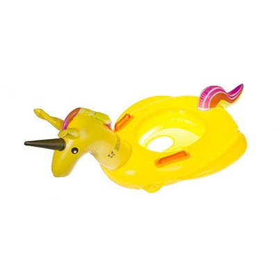 Круг детский для плавания «Единорог» желтый