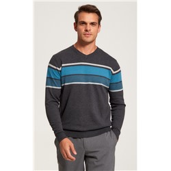 Пуловер F121-15-12061b grey melange
