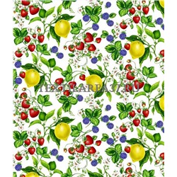 Скатерть рогожка "Лимоны" 150 х 150 см