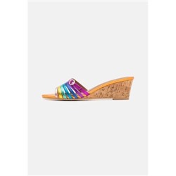 Kurt Geiger London - PIERRA MID WEDGE - высокие мюли - разноцветные