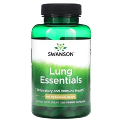 Swanson, Lung Essentials, 500 мг, 120 растительных капсул