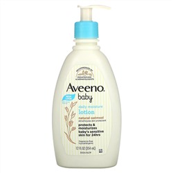 Aveeno, Baby, увлажняющий лосьон для ежедневного применения, для детей, без запаха, 354 мл (12 жидк. унций)