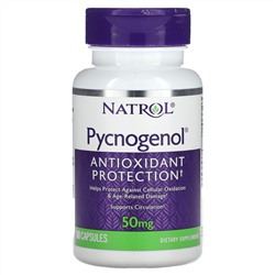 Натрол, Pycnogenol, 50 мг, 60 капсул