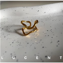 Кольцо регулируемое ( золото )  Lucentstudio  японский дизайнерский стиль