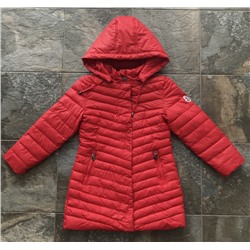 М.1850 Пальто Moncler стеганное  красное (146,152,158,164)