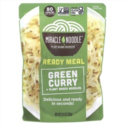 Miracle Noodle, Готовый продукт, зеленый карри, 280 г (9,9 унций)