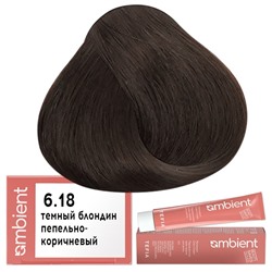Крем-краска для волос AMBIENT 6.18, Tefia