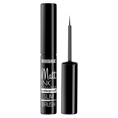 Подводка для глаз LUXVISAGE Matt INK waterproof, черная