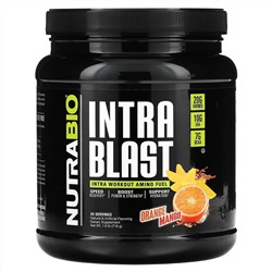 NutraBio, Intra Blast, заряд аминокислот во время тренировки, со вкусом апельсина и манго, 718 г (1,6 фунта)