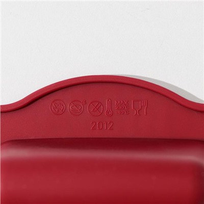 Форма для выпечки Доляна «Рулет», силикон, 27×11 см, цвет бордовый