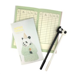 Планер расходов «Панда» + ручки 2шт
