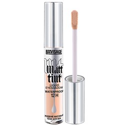 Жидкие матовые тени для век LUXVISAGE Matt tint waterproof 12H тон 101,3г