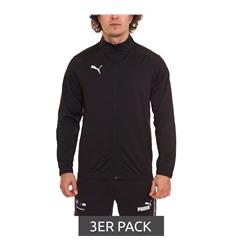 Набор из 3 шт. Мужская спортивная куртка Pumа Liga Sideline Poly Jacket с тренировочной курткой DryCELL 655946 03 черный