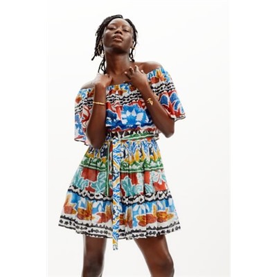 Stella Jean ethnic short dress