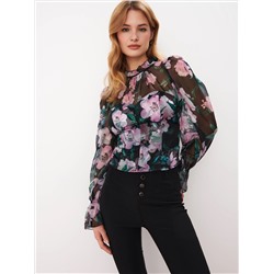 Bluse mit Blumenprint