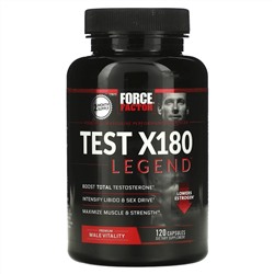 Force Factor, Test X180 Legend, усилитель тестостерона, 120 капсул