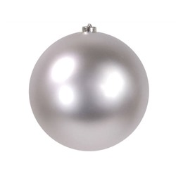 Шар новогодний 1шт 15см глянцевый серебро