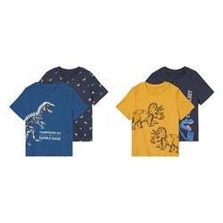 lupilu® Kleinkinder Jungen T-Shirts, 2 Stück, reine Baumwolle