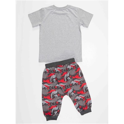 MSHB&G Комплект из футболки и шорт-капри с трицератопсом для мальчика