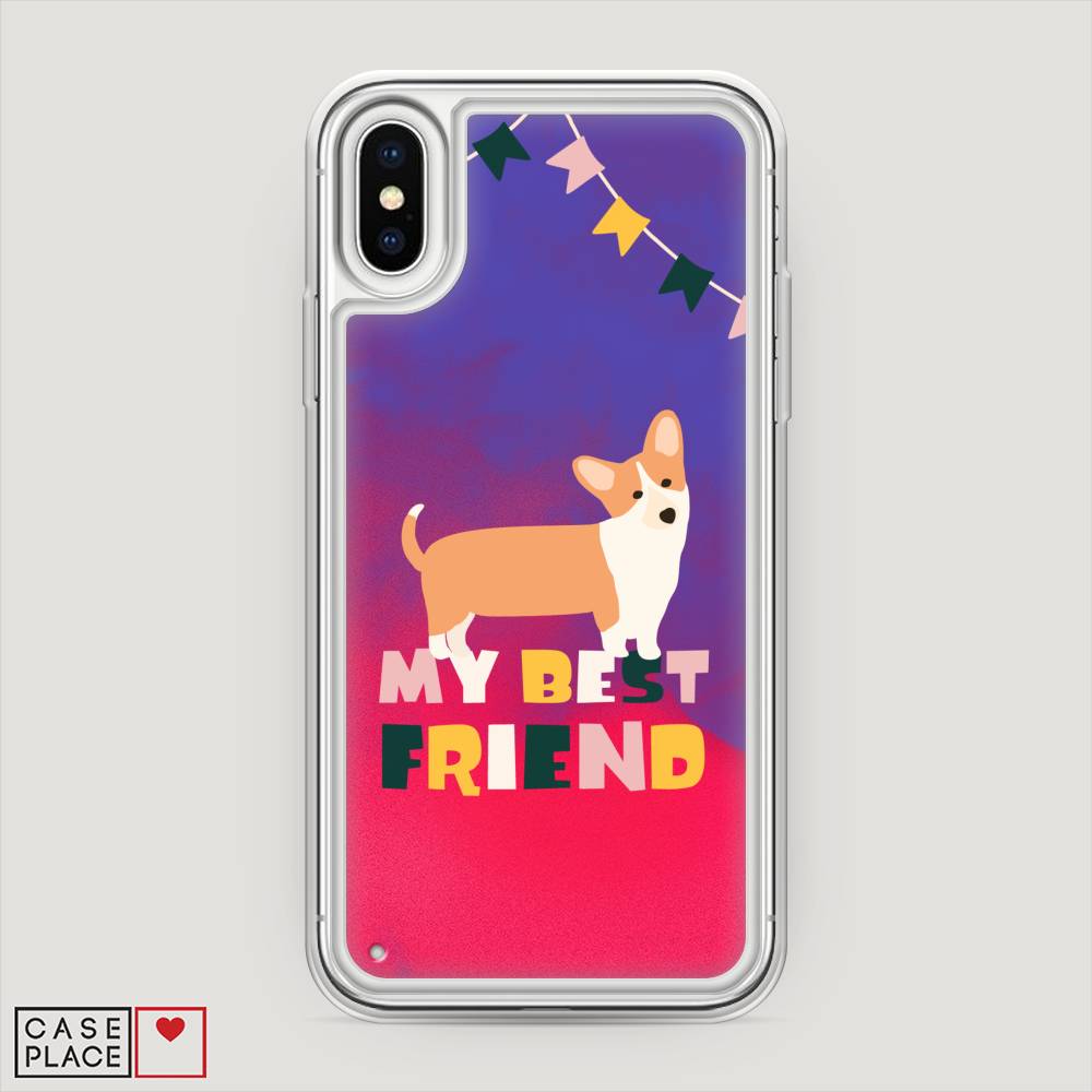 Жидкий неоновый чехол My best friend corgi на iPhone X (10) купить, отзывы,  фото, доставка - КАПУСТА │ Совместные покупки Краснодар, Краснодарский кра