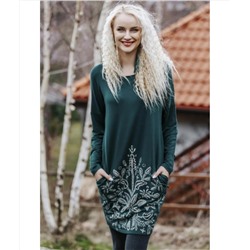 Женское платье домашнее LHD 802 19/20 зеленый, KEY (Польша)