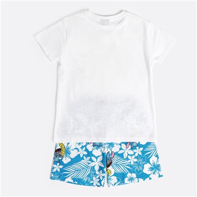 Disney - Pijama de 2 piezas - 100% algodón - azul claro