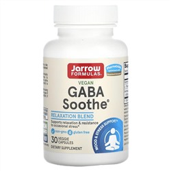 Jarrow Formulas, GABA Soothe, 30 растительных капсул