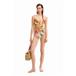 Tropical tie trikini