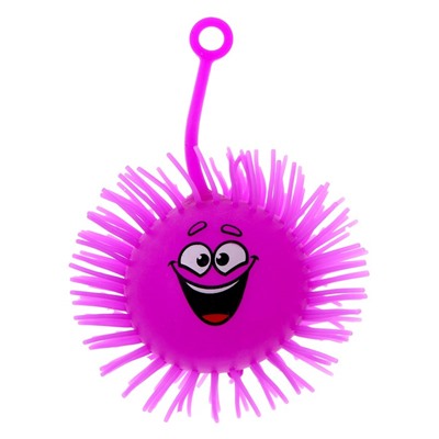 Мяч детский резиновый ёжка «Гарри», резиновый, световой, цвета МИКС