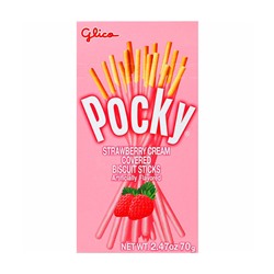 Шоколадные палочки Strawberry Pocky Glico 45 гр