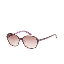 Calvin Klein Women's Brown Oval Sunglasses, Calvin Klein