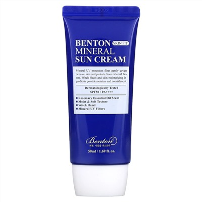 Benton, Минеральный солнцезащитный крем Skin Fit, SPF 50 / PA ++++, 50 мл (1,69 жидк. Унции)