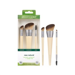 Набор кистей для макияжа EcoTools New Natural Conceal, Enhance + Sculpt Trio