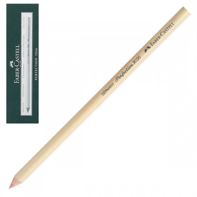 Ластик карандаш, 175*7*7 мм, каучук, держатель деревянный, цвет красный Faber-Castell 185612