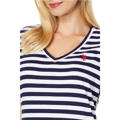 U.S. POLO ASSN. Striped V-Neck Tee Shirt