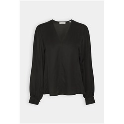 Marc O'Polo - DEEP V NECK VOLUME SLEEVE - блузка - черный