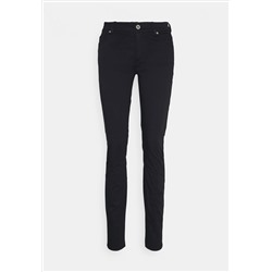 Marc O'Polo - 5 POCKET MID WAIST SLIM LEG - брюки из ткани - темно-синий