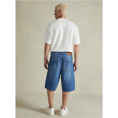 Bermuda in denim baggy fit