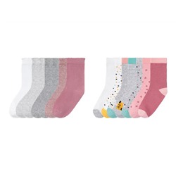 lupilu Kleinkinder Mädchen Socken mit Baumwolle, 7 Paar