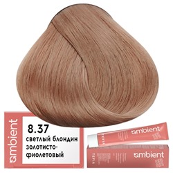 Крем-краска для волос AMBIENT 8.37, Tefia