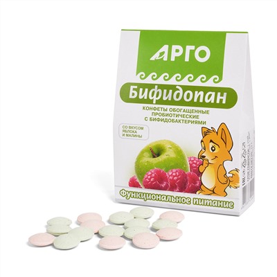 Конфеты обогащенные пробиотические  «Бифидопан», 70 г