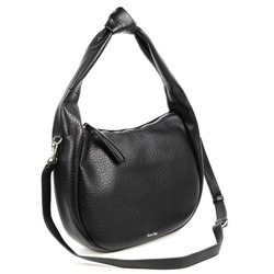 Женская сумка хобо из эко кожи D002 Блек