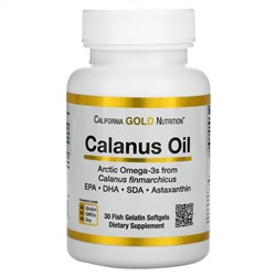 California Gold Nutrition, Calanus  Oil, 500 mg, 30 Fish Gelatin Softgels